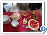 The selection of desserts
